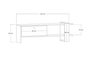 Hanah Home Soporte de TV Yonca Antracita y Roble